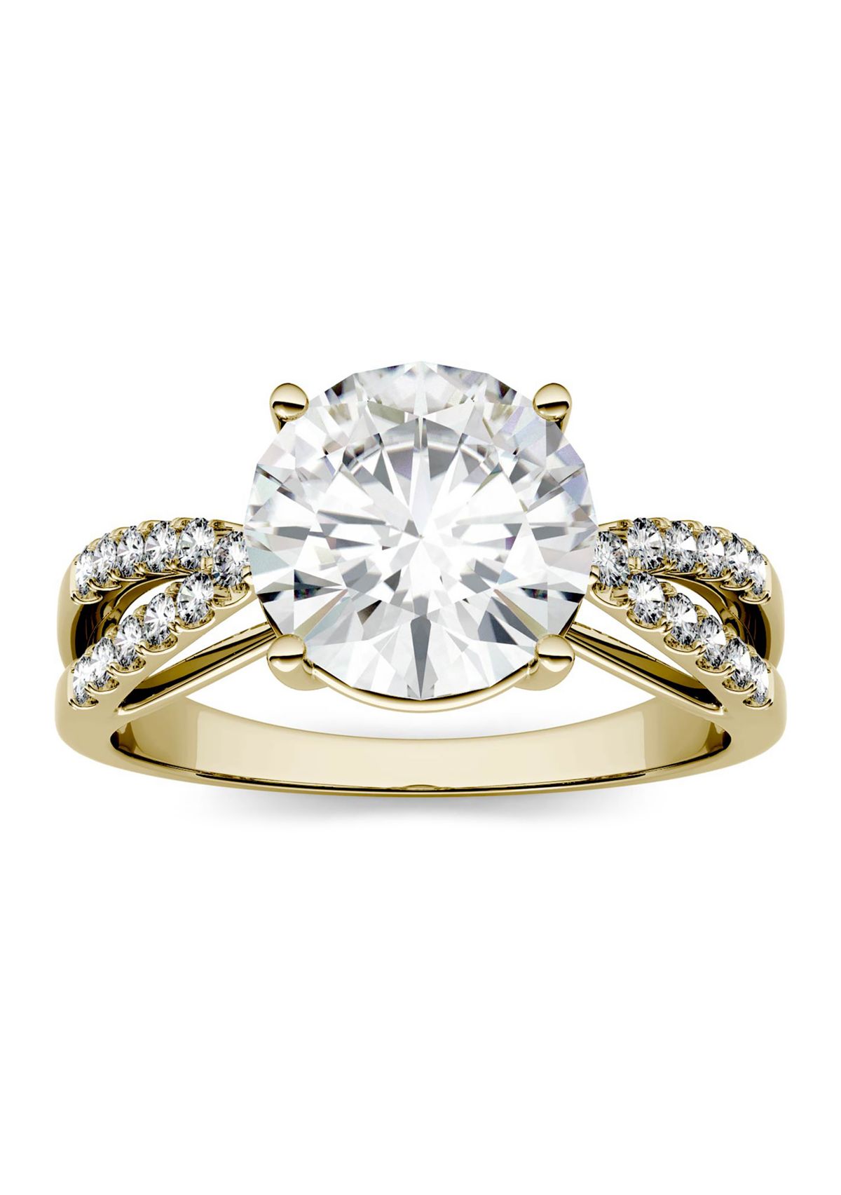 2.92 ct. t.w. Moissanite Engagement Ring in 14K Yellow Gold