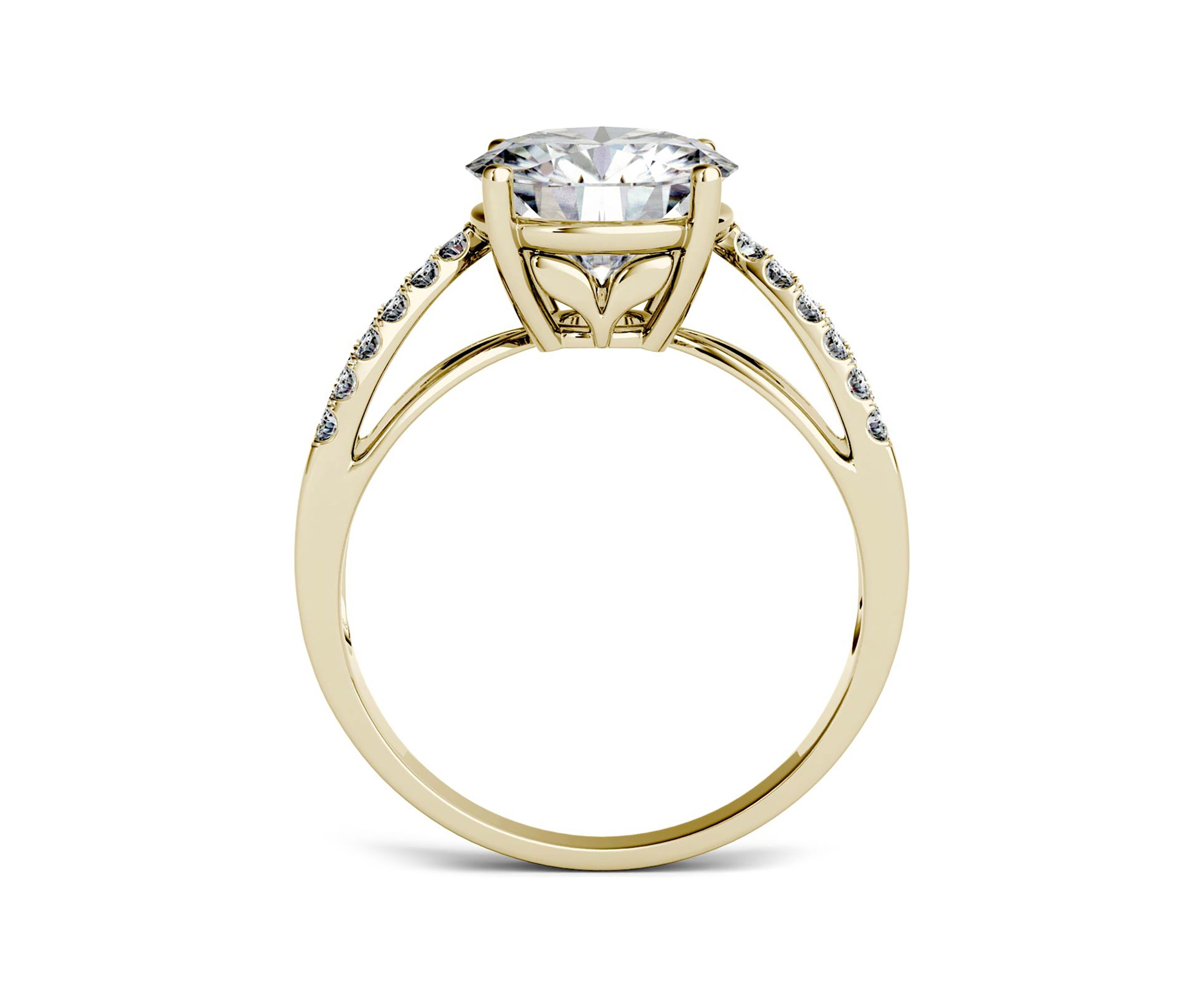 2.92 ct. t.w. Moissanite Engagement Ring in 14K Yellow Gold