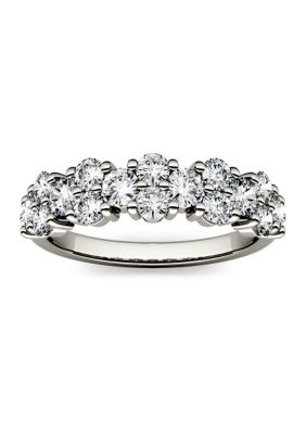 Charles & Colvard 1.2 Ct. T.w. Moissanite Stackable Band In 14K White Gold