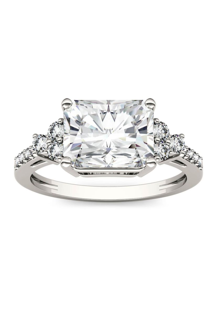 2.9 ct. t.w. Lab Created Moissanite Radiant Engagement Ring in 14K White Gold