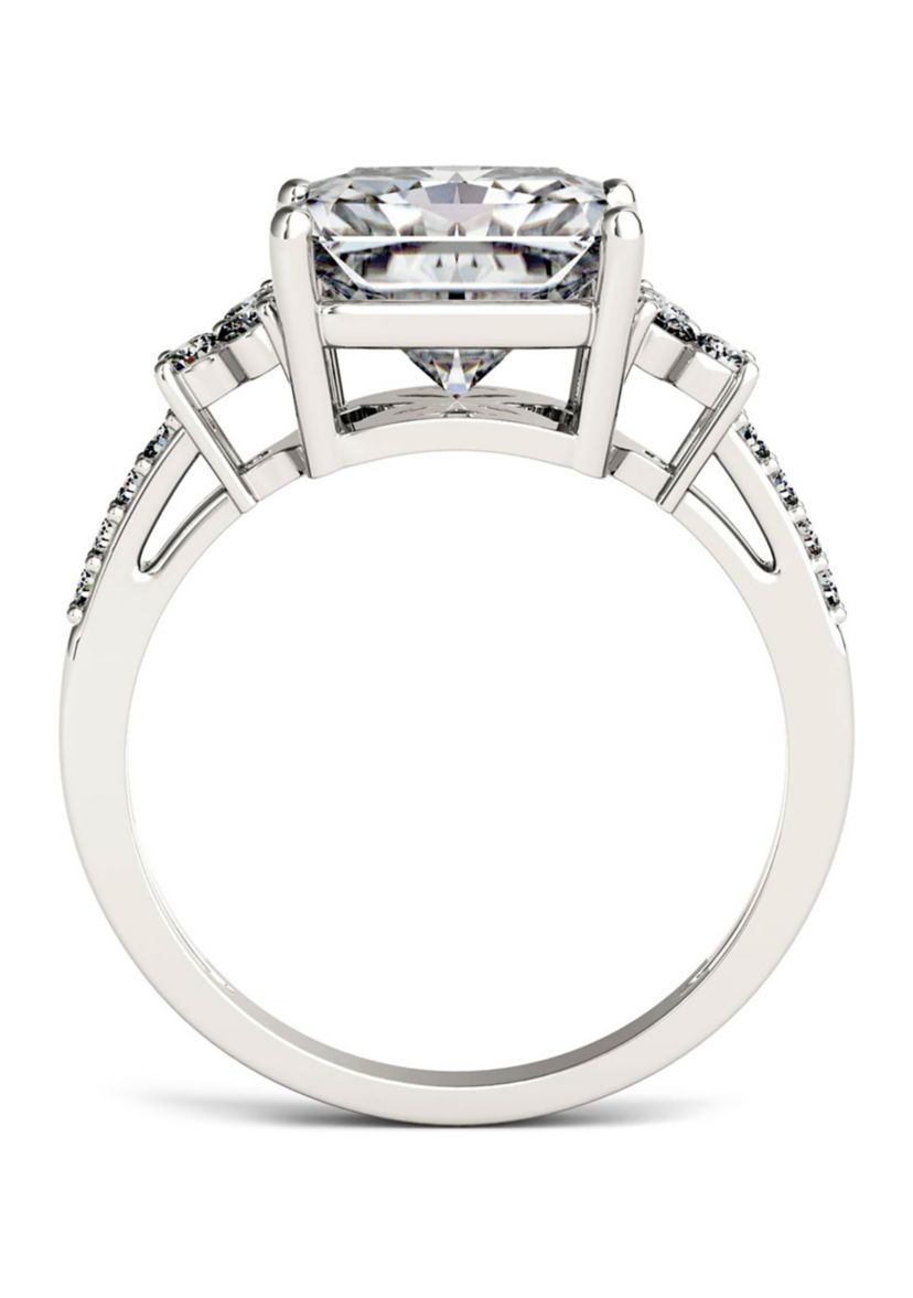 2.9 ct. t.w. Lab Created Moissanite Radiant Engagement Ring in 14K White Gold