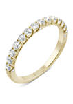 1/2 ct. t.w. Lab Created Moissanite Wedding Band in 14K Yellow Gold