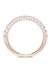 1/2 ct. t.w. Lab Created Moissanite Wedding Band in 14K Rose Gold