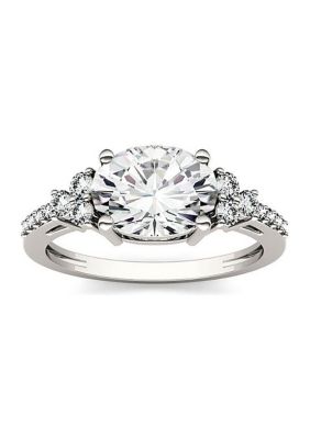Charles & Colvard 2.3 Ct. T.w. Lab Created Moissanite East-West Oval Ring