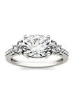 2.3 ct. t.w. Lab Created Moissanite East-West Oval Ring