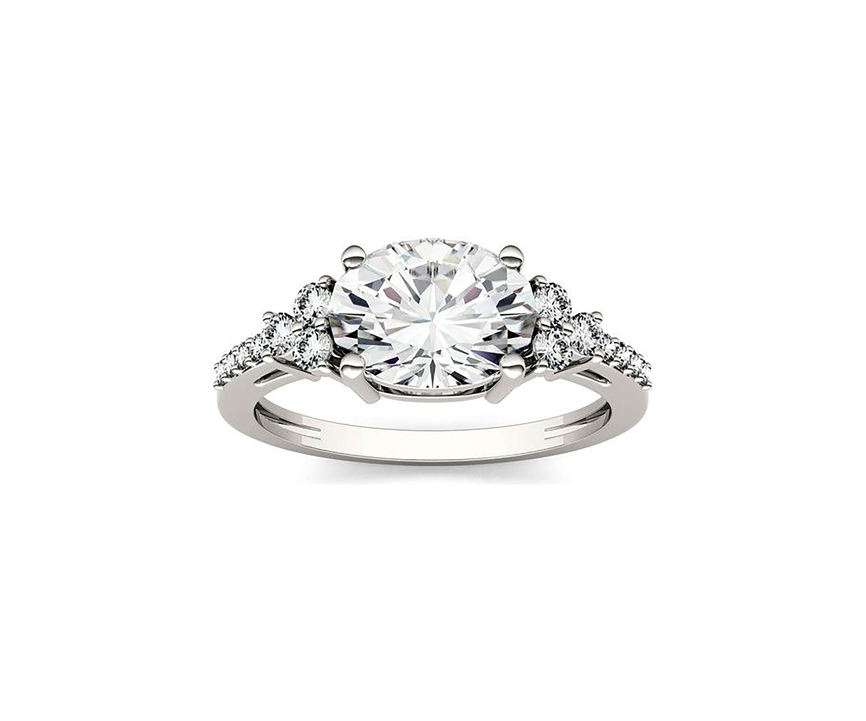 Charles & Colvard 2.3 ct. t.w. Lab Created Moissanite East-West Oval Ring