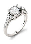 2.3 ct. t.w. Lab Created Moissanite East-West Oval Ring