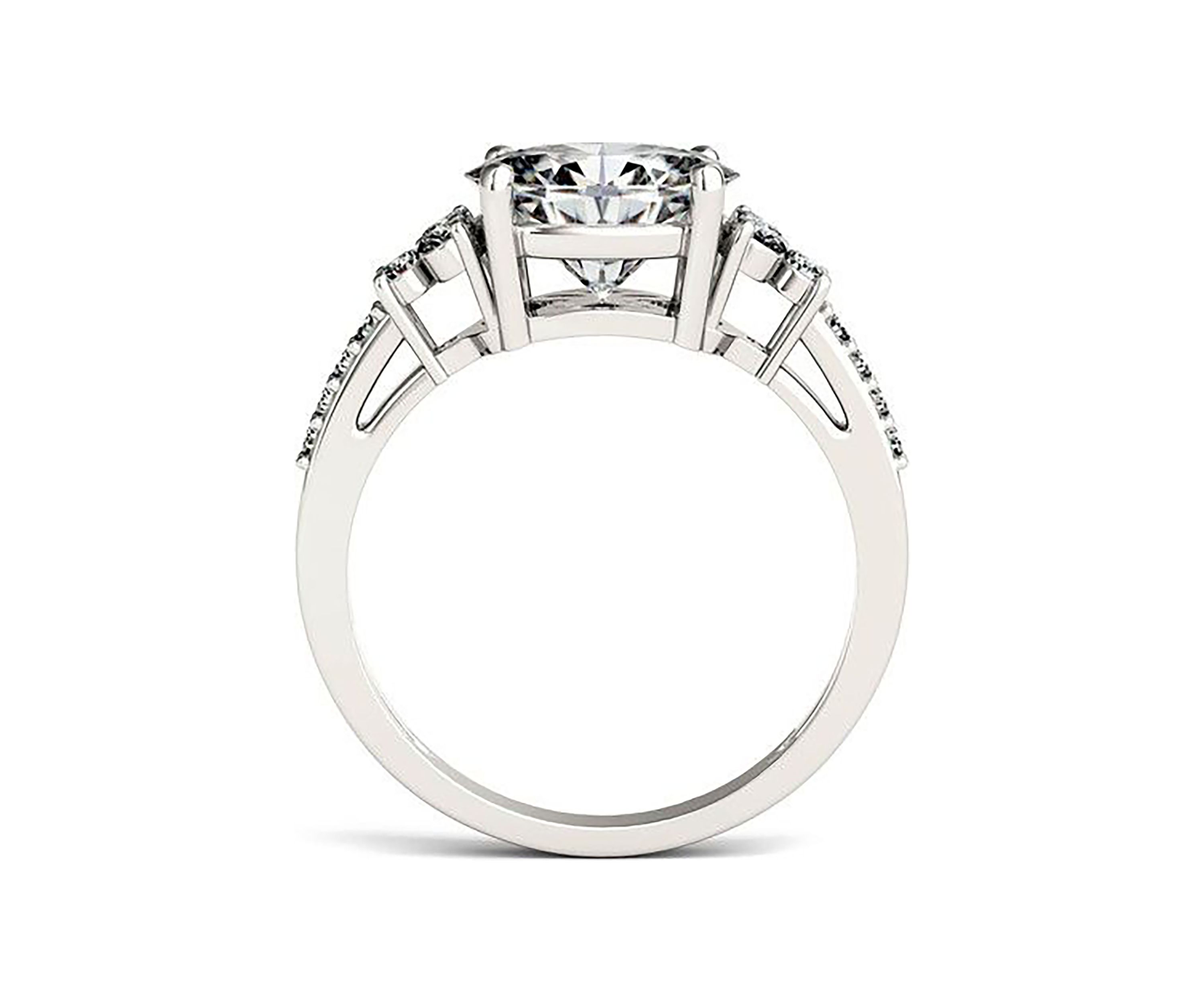 Charles & Colvard 2.3 ct. t.w. Lab Created Moissanite East-West Oval Ring