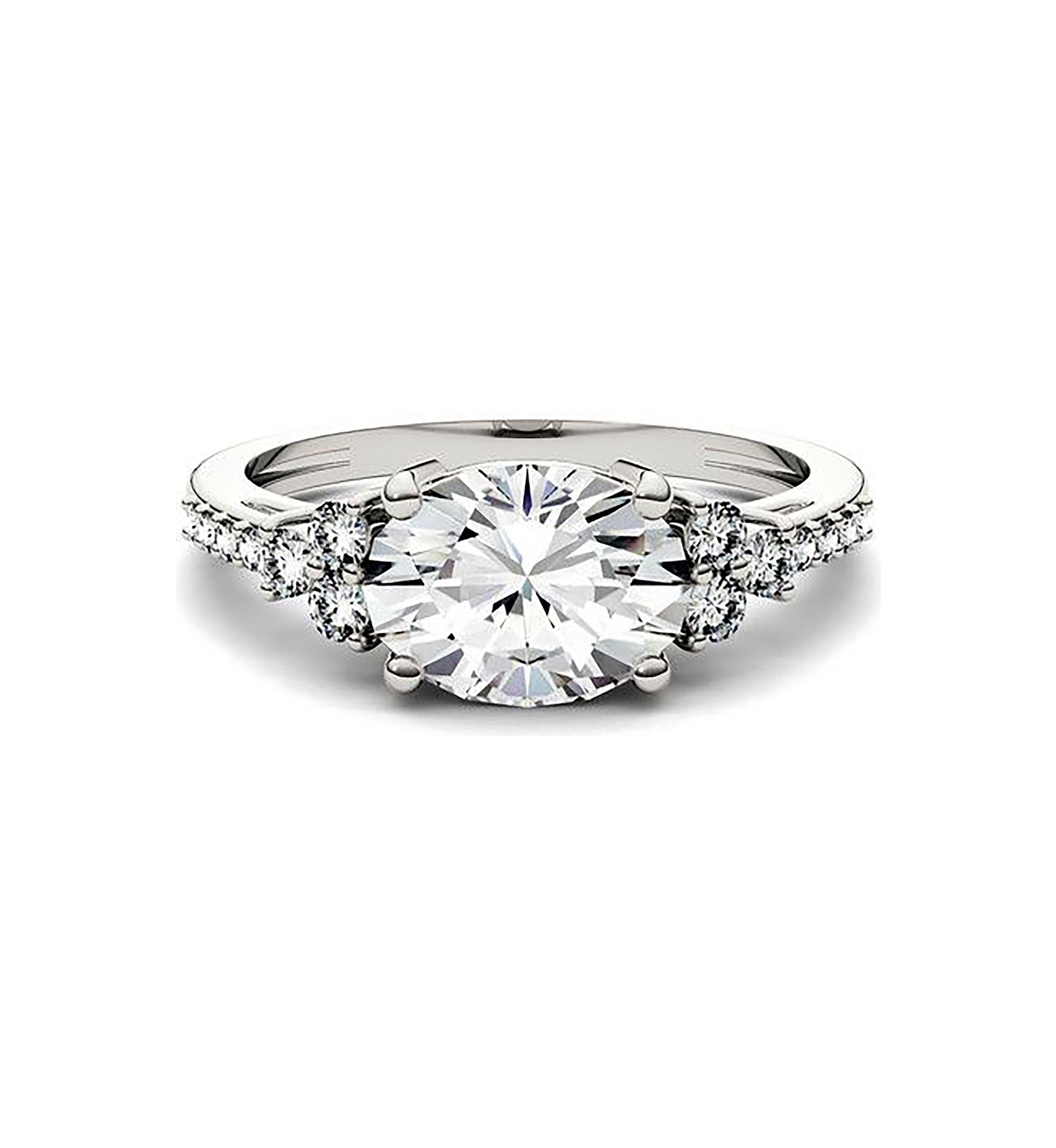 Charles & Colvard 2.3 ct. t.w. Lab Created Moissanite East-West Oval Ring