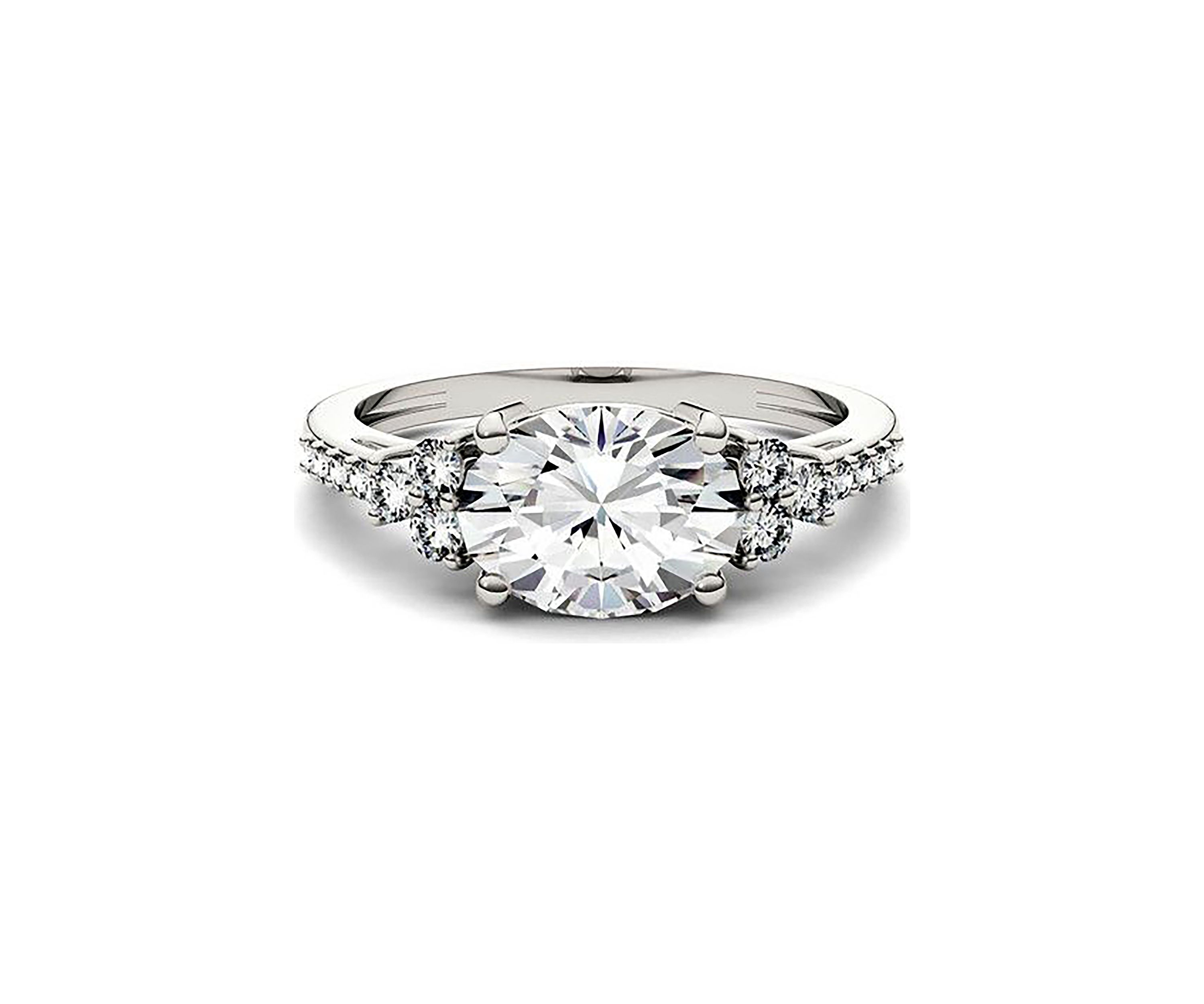 Charles & Colvard 2.3 ct. t.w. Lab Created Moissanite East-West Oval Ring