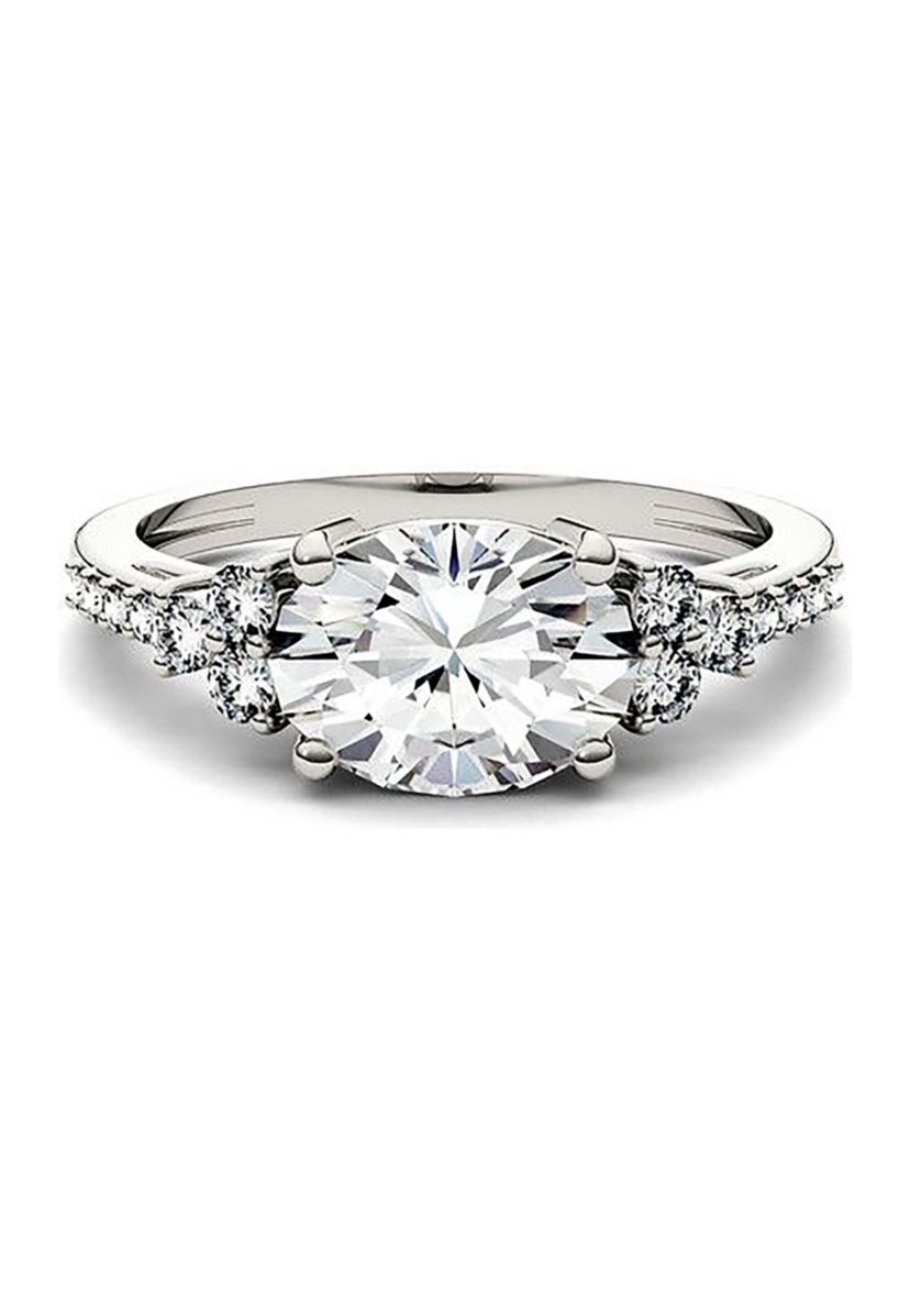 Charles & Colvard 2.3 ct. t.w. Lab Created Moissanite East-West Oval Ring