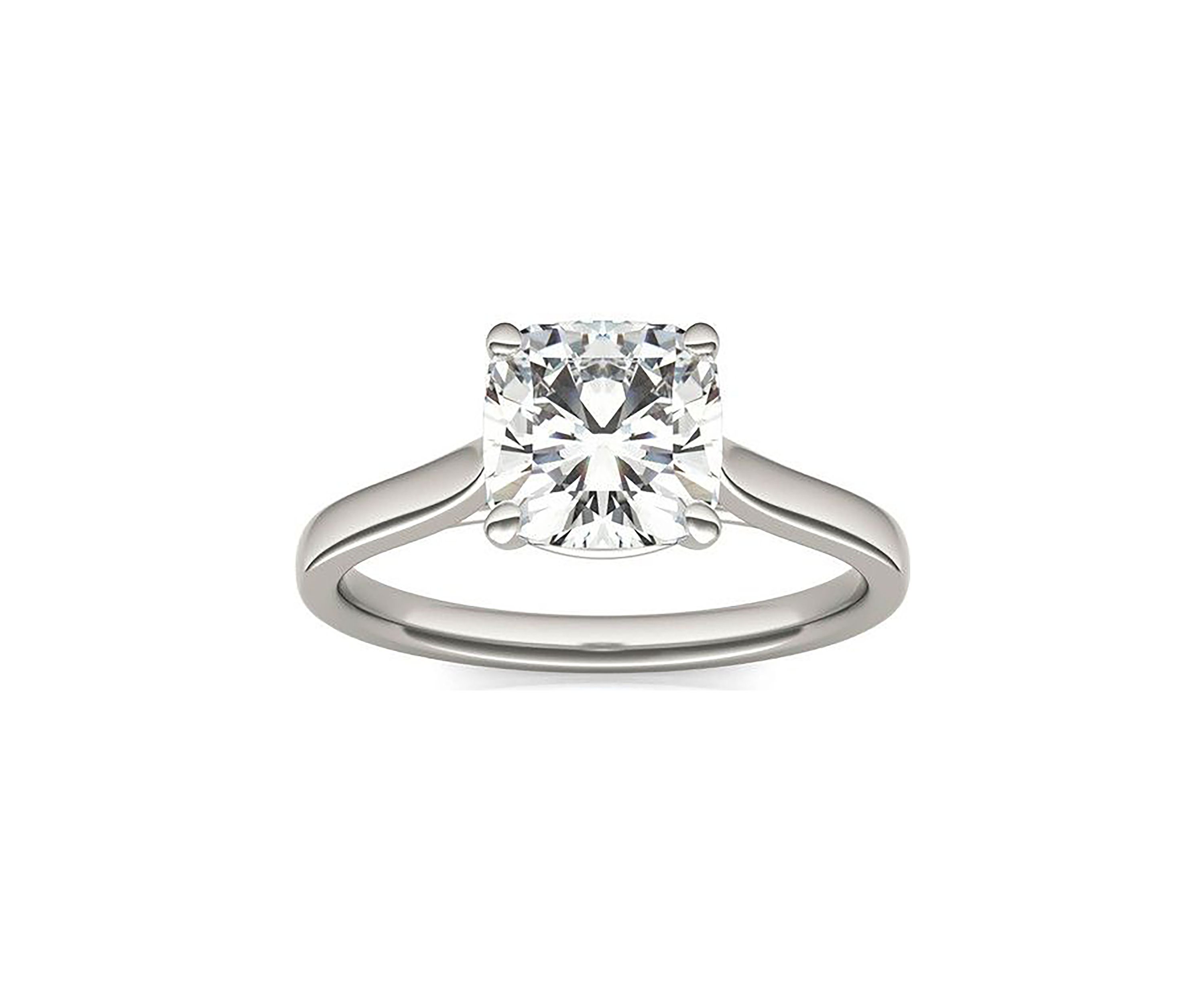 Charles & Colvard 2 ct. t.w. Lab Created Moissanite Cushion Solitaire Ring