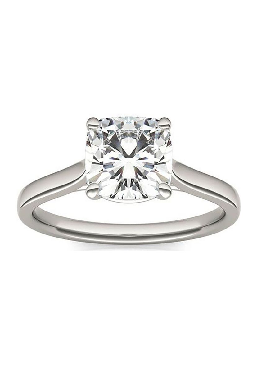 Charles & Colvard 2 ct. t.w. Lab Created Moissanite Cushion Solitaire Ring
