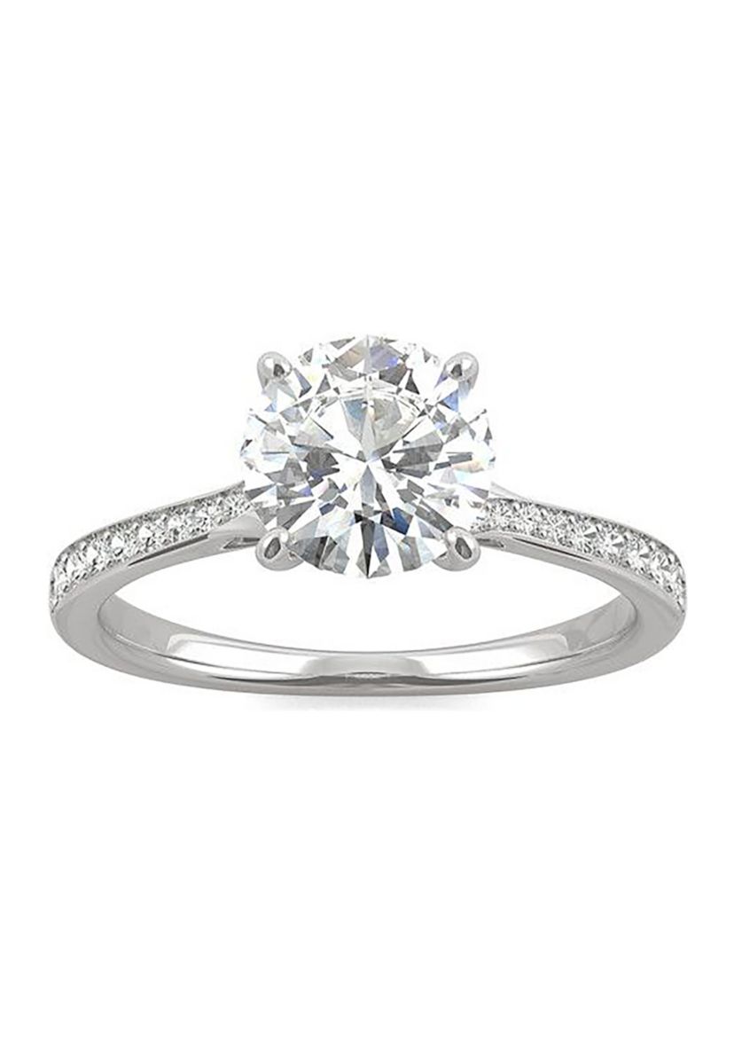 Charles & Colvard 1.64 ct. t.w. Lab Created Moissanite Bypass Engagement Ring