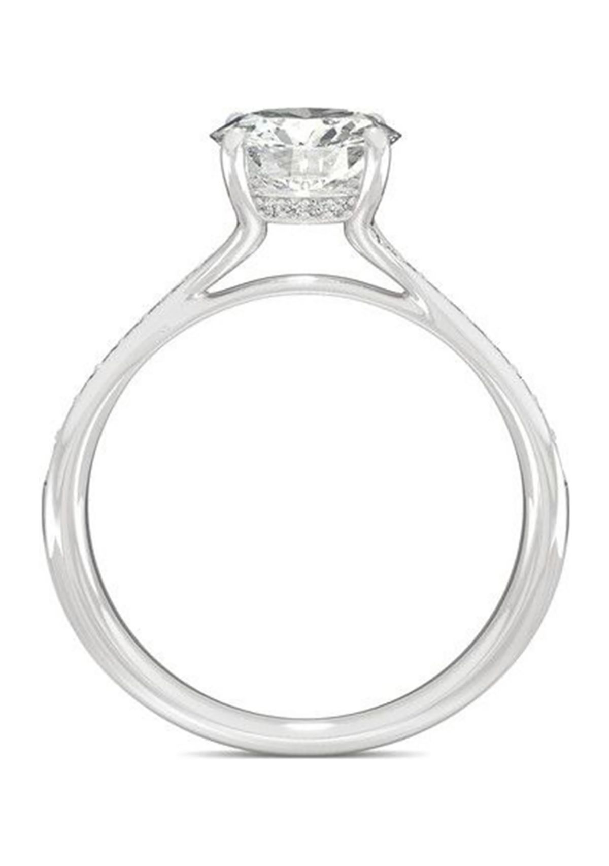 Charles & Colvard 1.64 ct. t.w. Lab Created Moissanite Bypass Engagement Ring