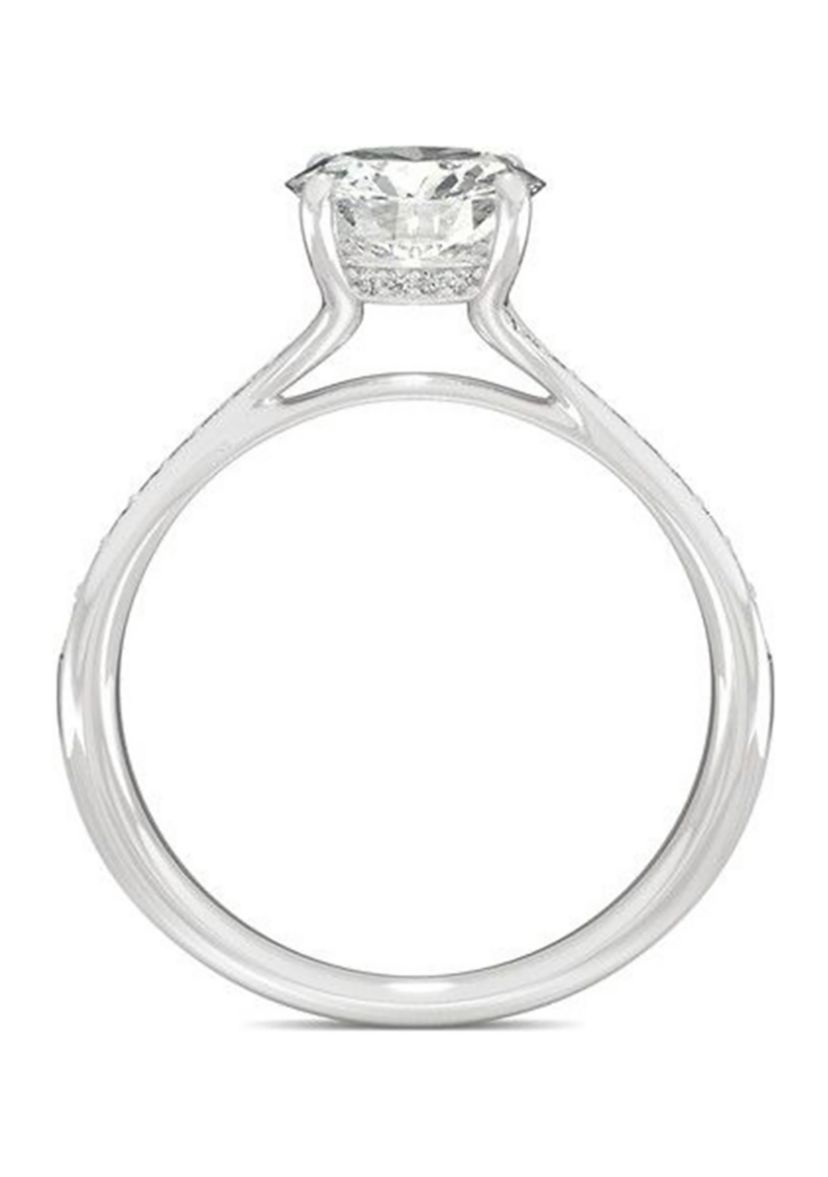 Charles & Colvard 1.64 ct. t.w. Lab Created Moissanite Bypass Engagement Ring