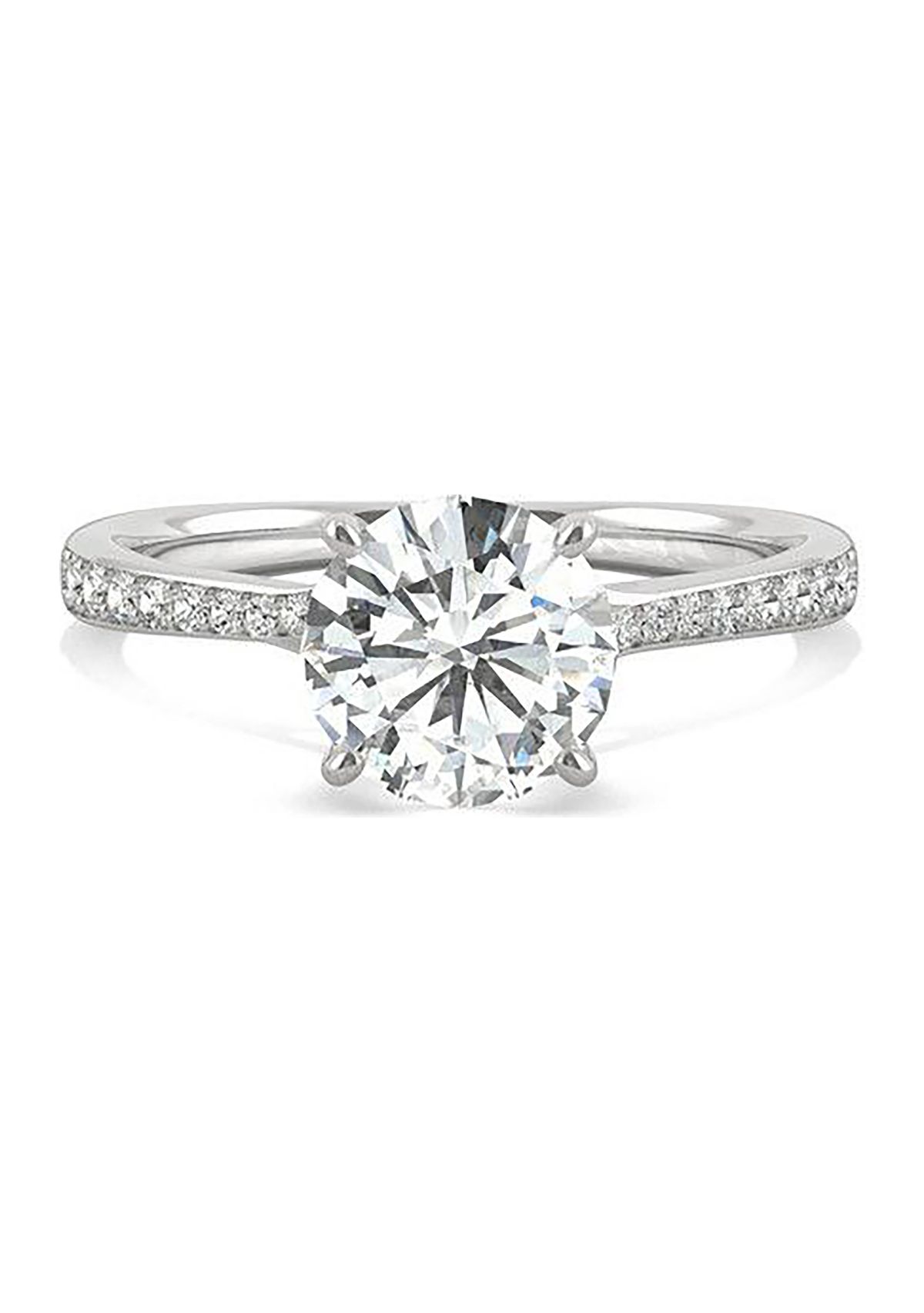 Charles & Colvard 1.64 ct. t.w. Lab Created Moissanite Bypass Engagement Ring