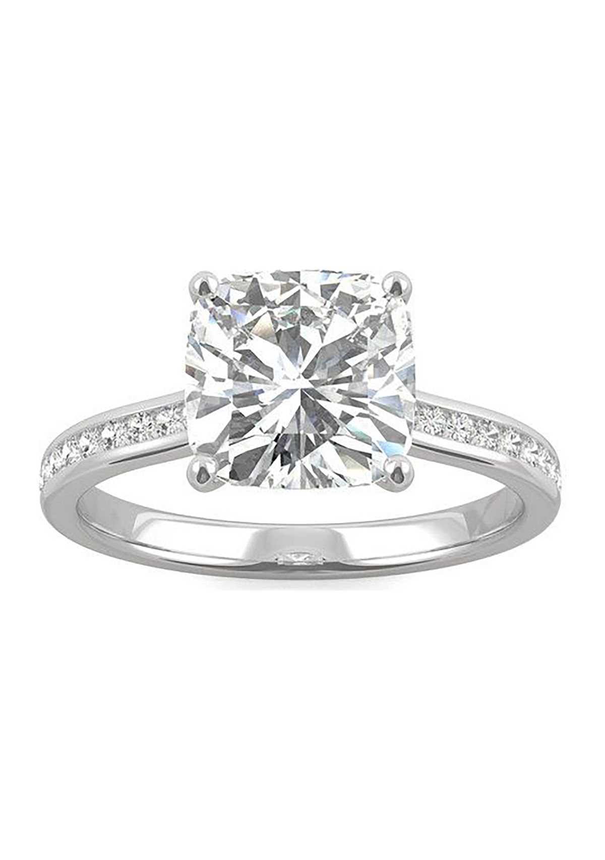 Charles & Colvard 2.58 ct. t.w. Lab Created Moissanite Cushion Engagement Ring