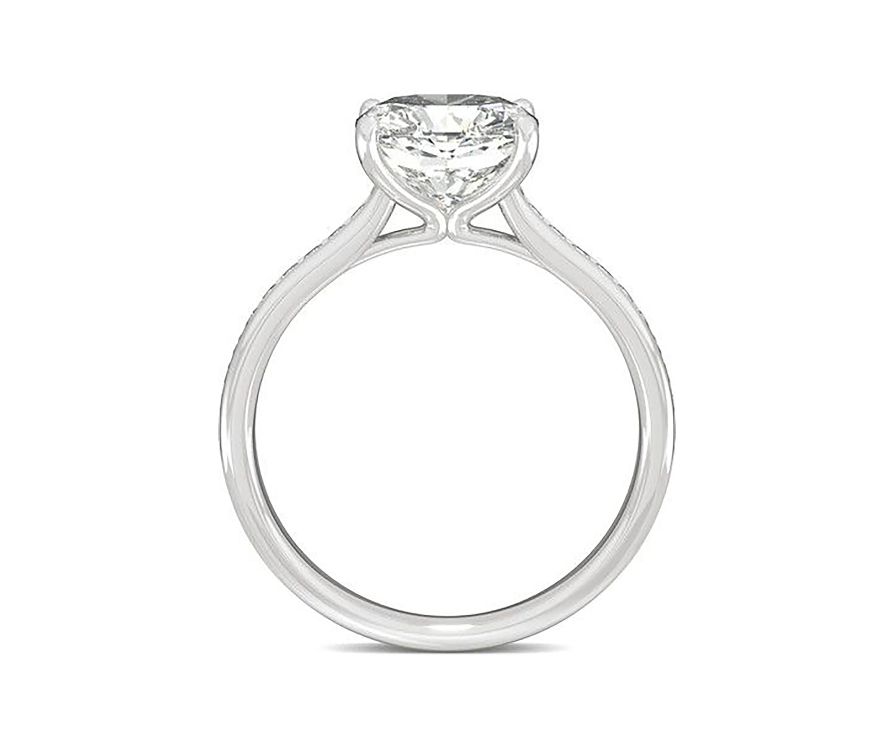 Charles & Colvard 2.58 ct. t.w. Lab Created Moissanite Cushion Engagement Ring