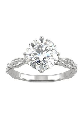 Charles & Colvard 2.3 Ct. T.w. Lab Created Moissanite Engagement Ring