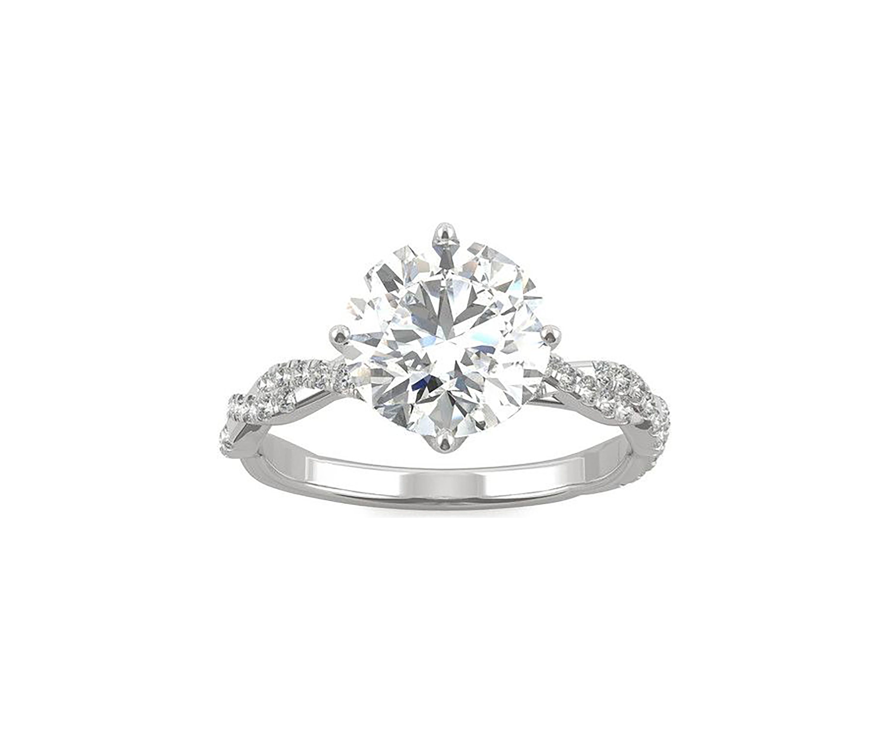 Charles & Colvard 2.3 ct. t.w. Lab Created Moissanite Engagement Ring