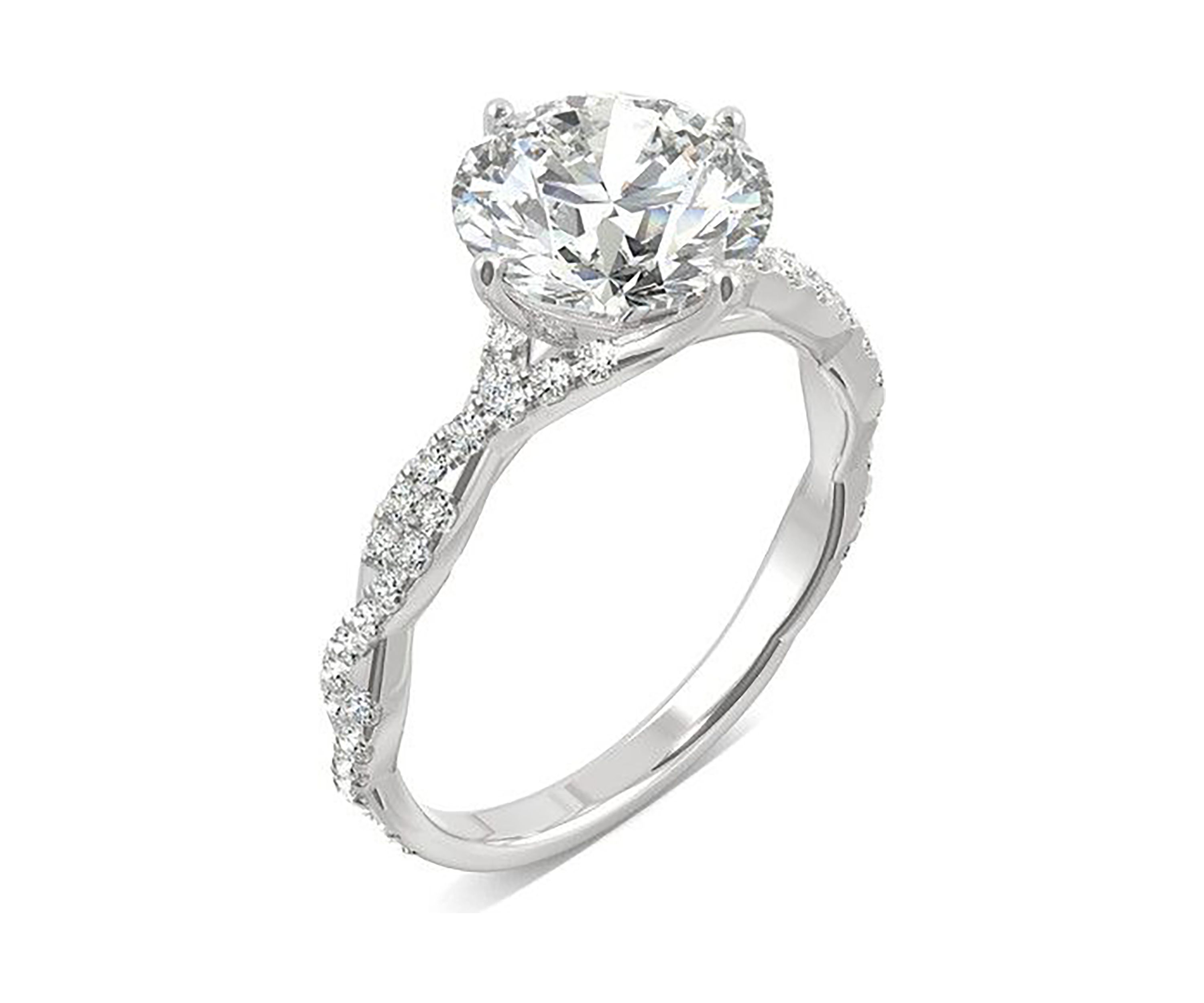 Charles & Colvard 2.3 ct. t.w. Lab Created Moissanite Engagement Ring