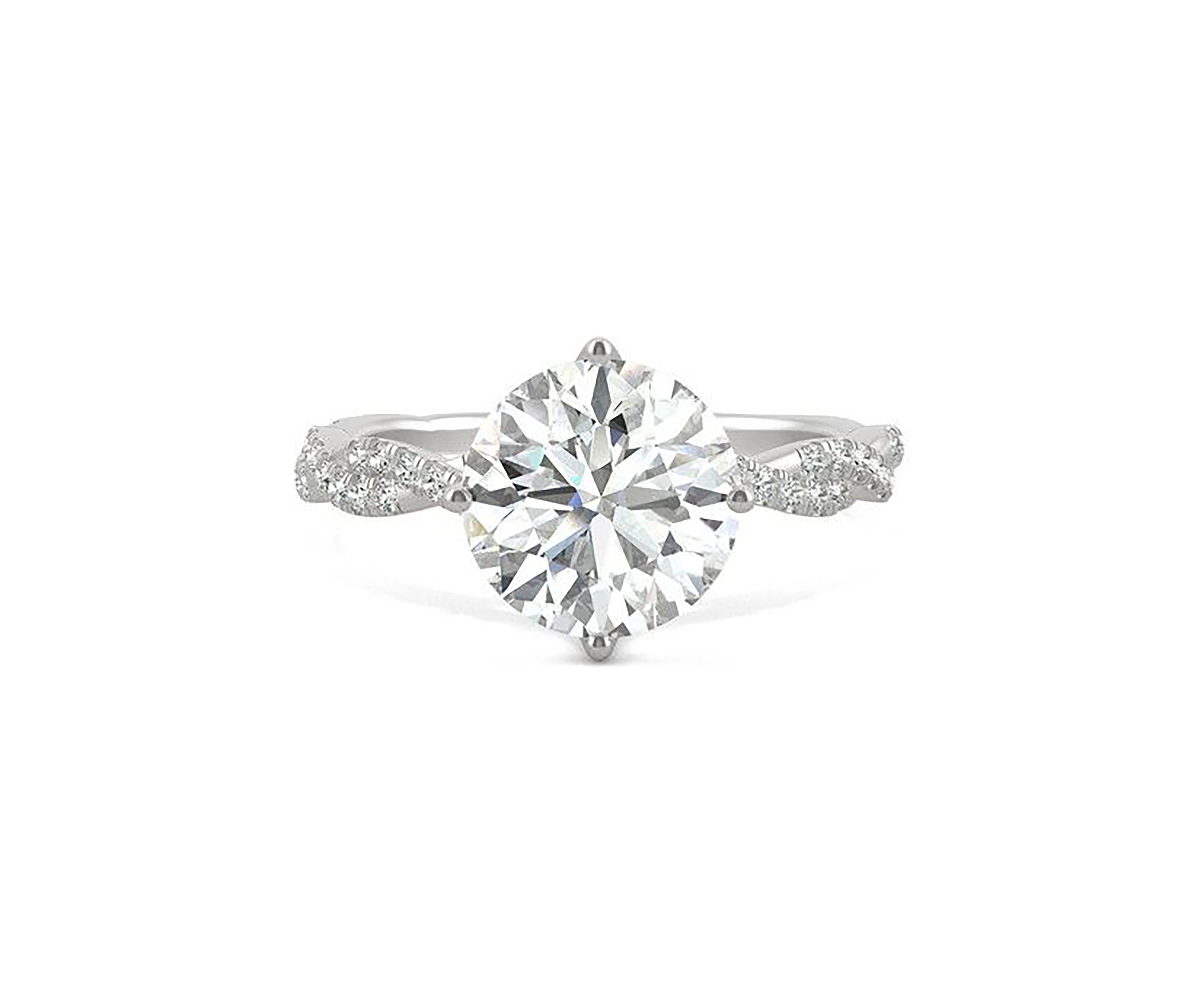 Charles & Colvard 2.3 ct. t.w. Lab Created Moissanite Engagement Ring