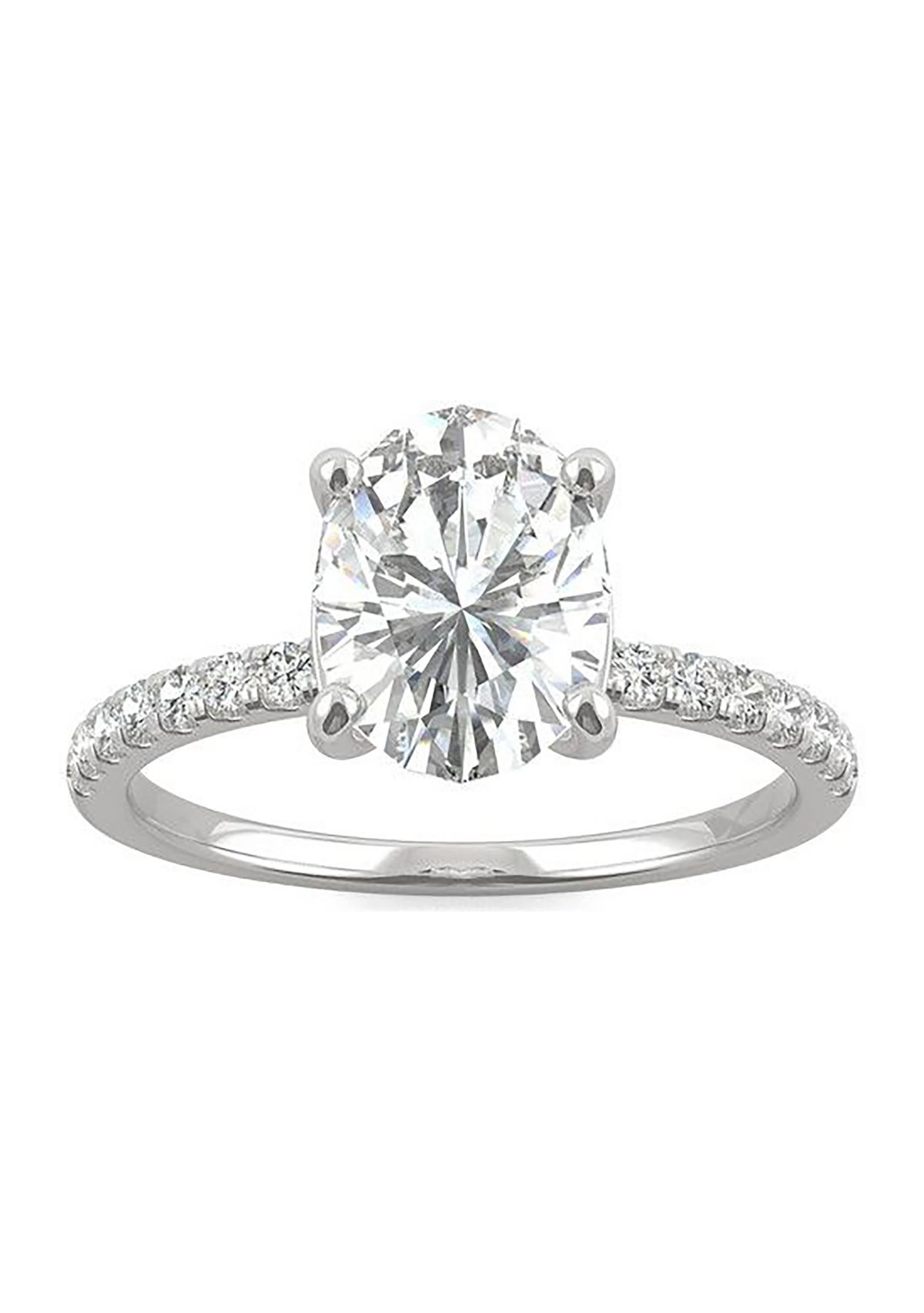 Charles & Colvard 2.34 ct. t.w. Lab Created Moissanite Oval Engagement Ring