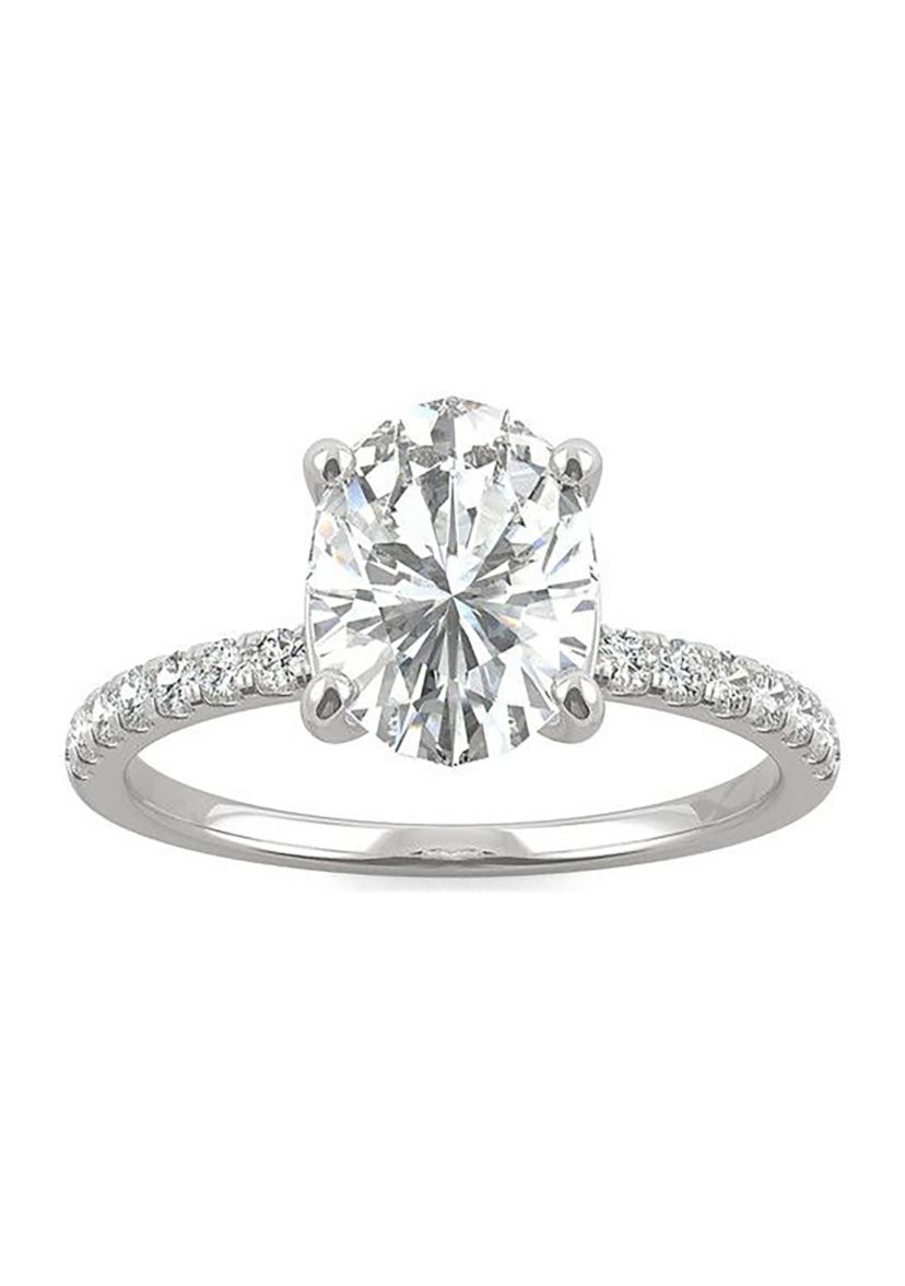 Charles & Colvard 2.34 ct. t.w. Lab Created Moissanite Oval Engagement Ring