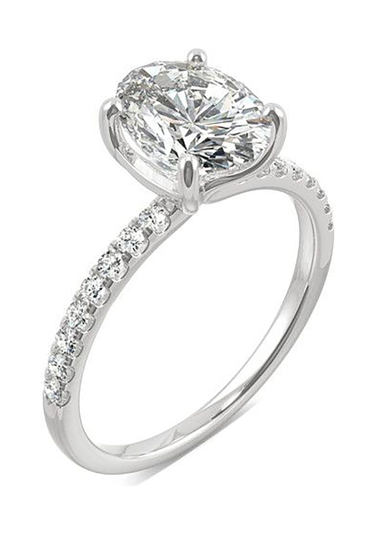 Charles & Colvard 2.34 ct. t.w. Lab Created Moissanite Oval Engagement Ring