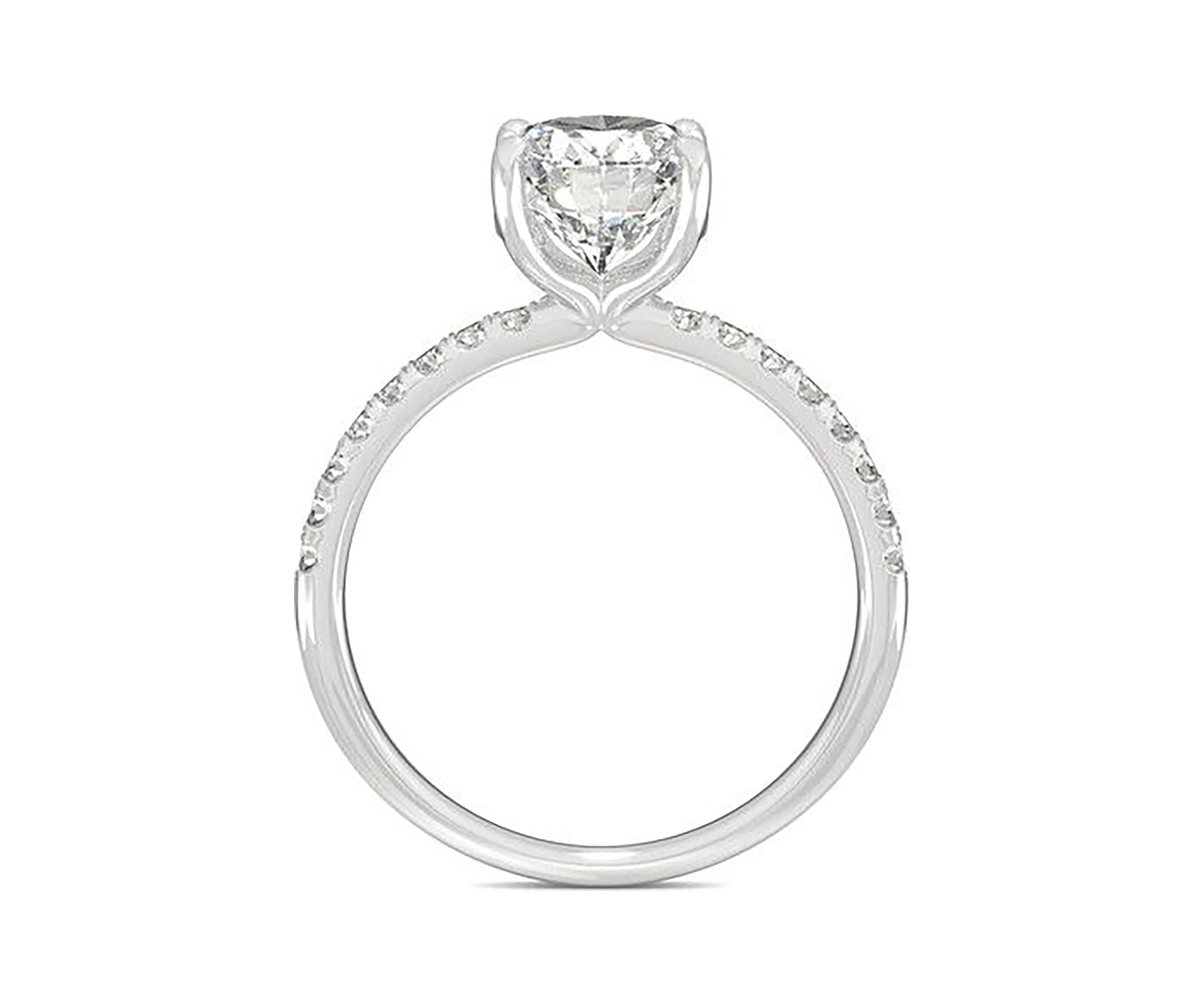 Charles & Colvard 2.34 ct. t.w. Lab Created Moissanite Oval Engagement Ring