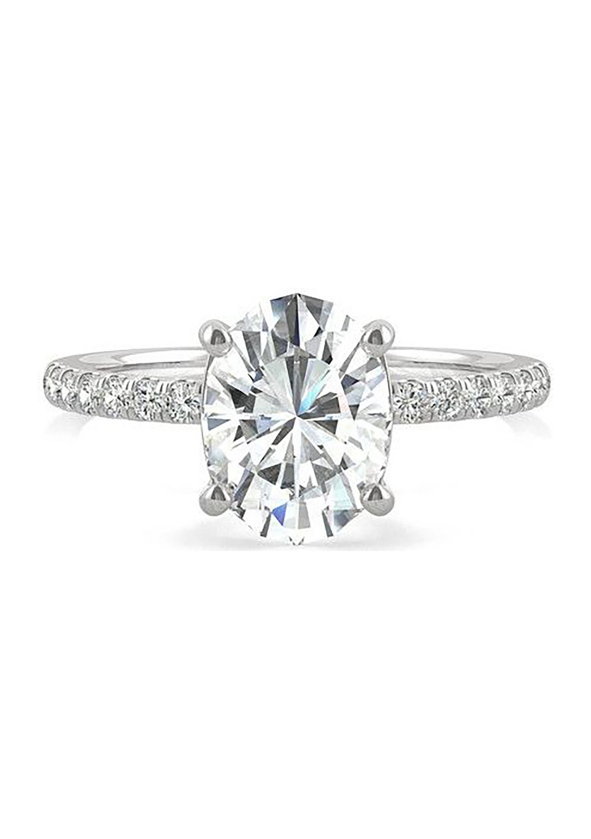 Charles & Colvard 2.34 ct. t.w. Lab Created Moissanite Oval Engagement Ring
