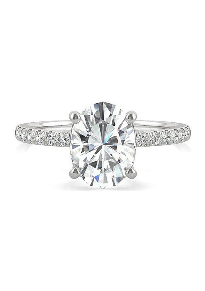 Charles & Colvard 2.34 ct. t.w. Lab Created Moissanite Oval Engagement Ring