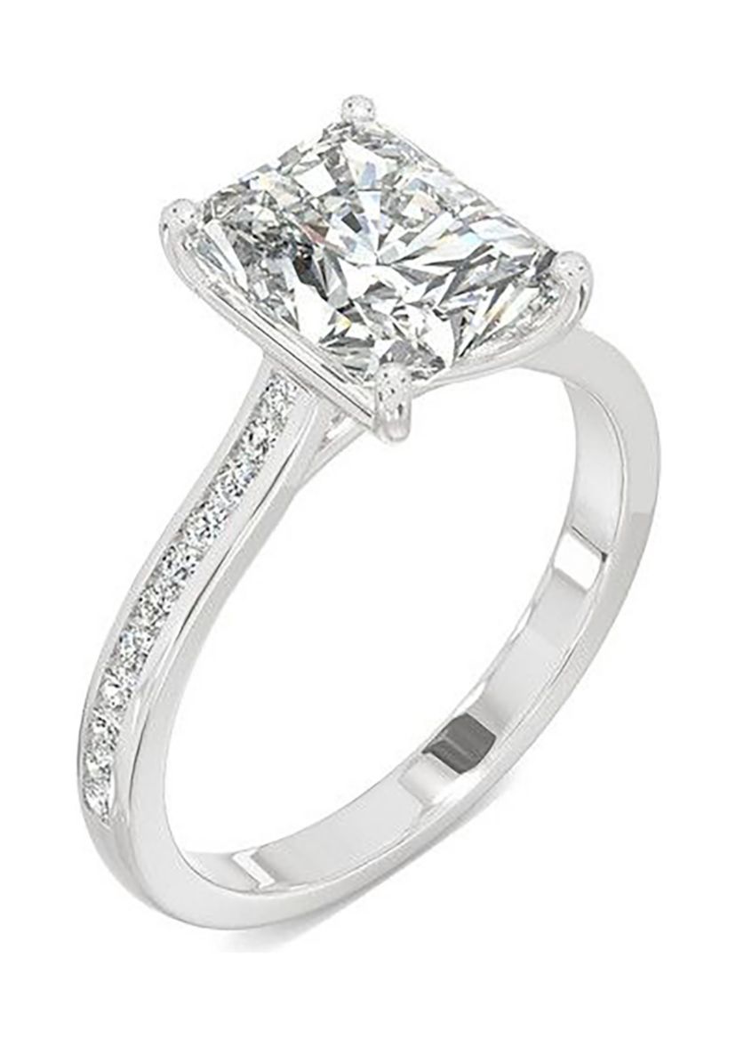 Charles & Colvard 2.88 ct. t.w. Lab Created Moissanite Radiant Engagement Ring