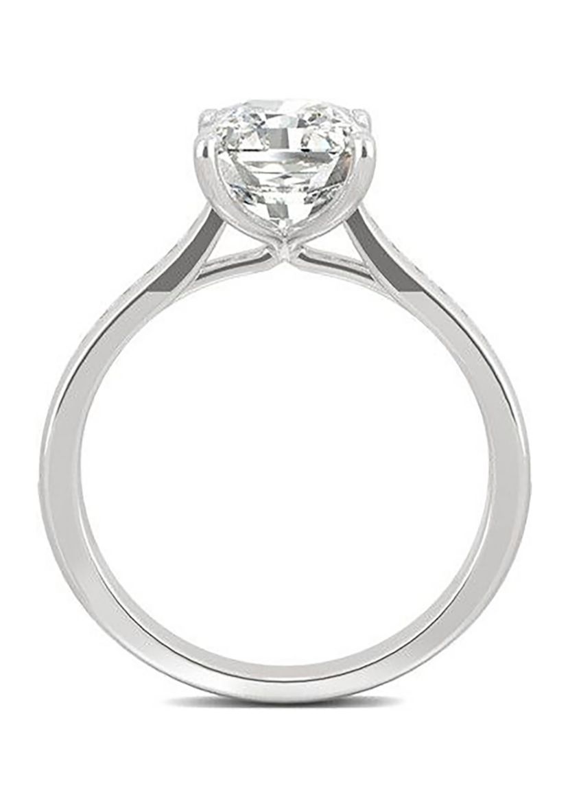 Charles & Colvard 2.88 ct. t.w. Lab Created Moissanite Radiant Engagement Ring
