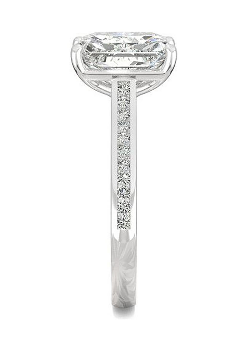 Charles & Colvard 2.88 ct. t.w. Lab Created Moissanite Radiant Engagement Ring