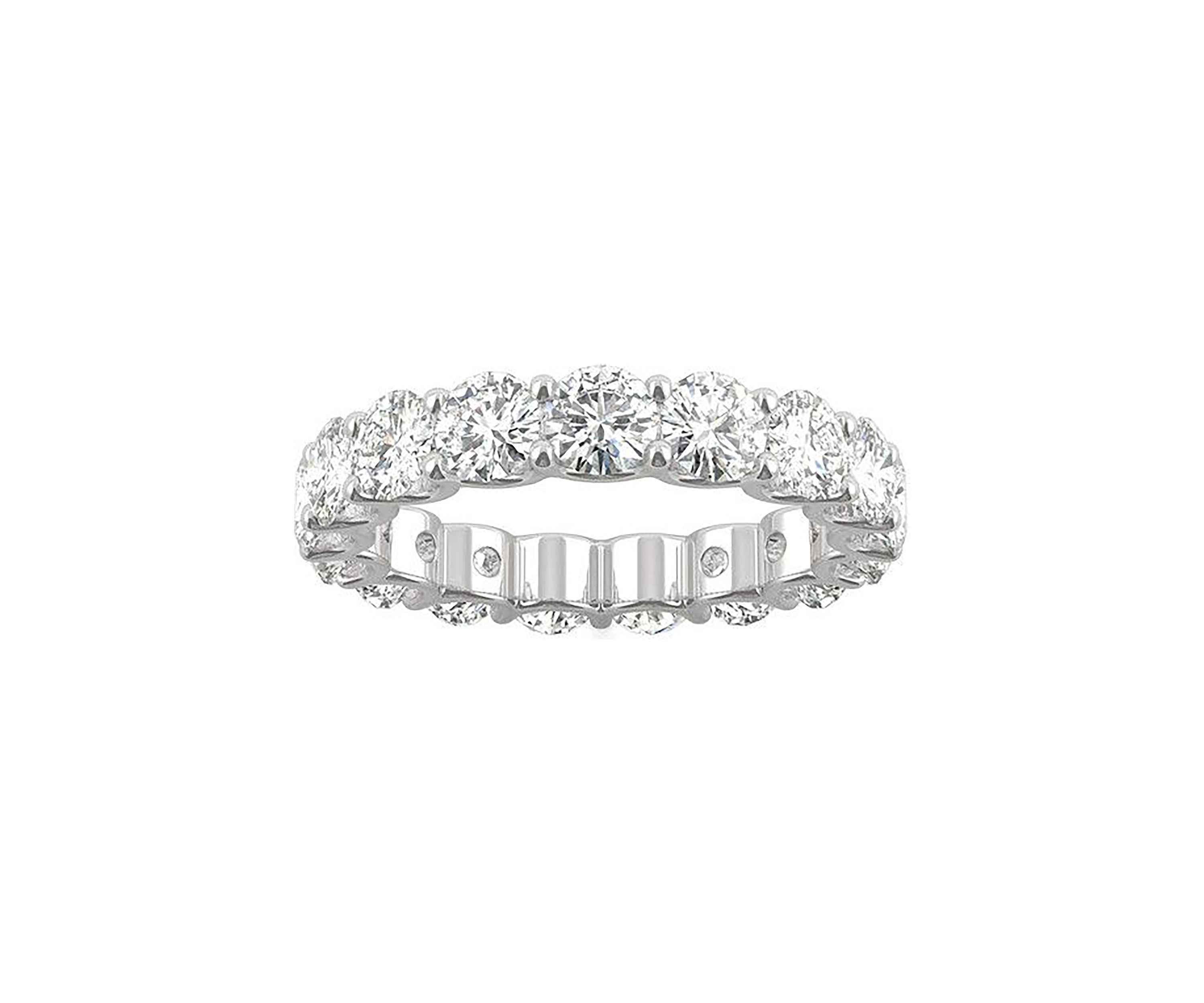 Charles & Colvard 3.91 ct. t.w. Lab Created Moissanite Round Eternity Band