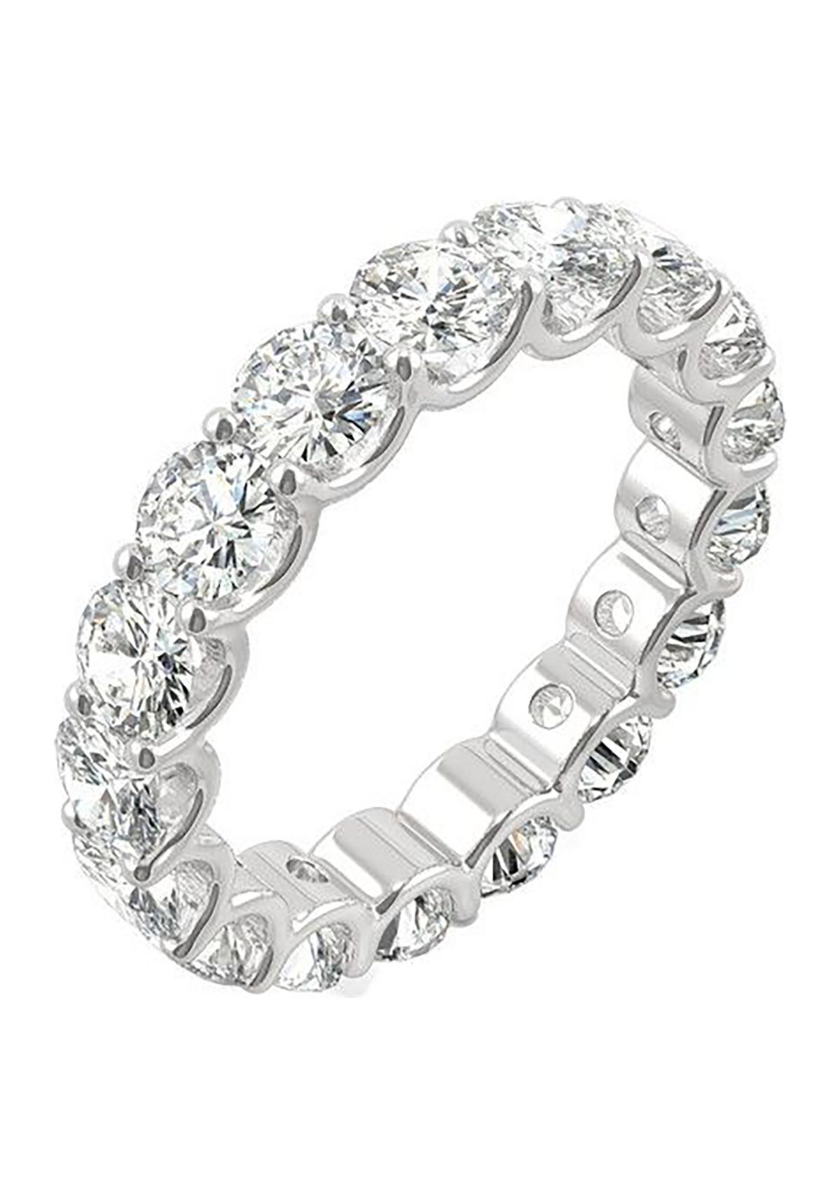 Charles & Colvard 3.91 ct. t.w. Lab Created Moissanite Round Eternity Band
