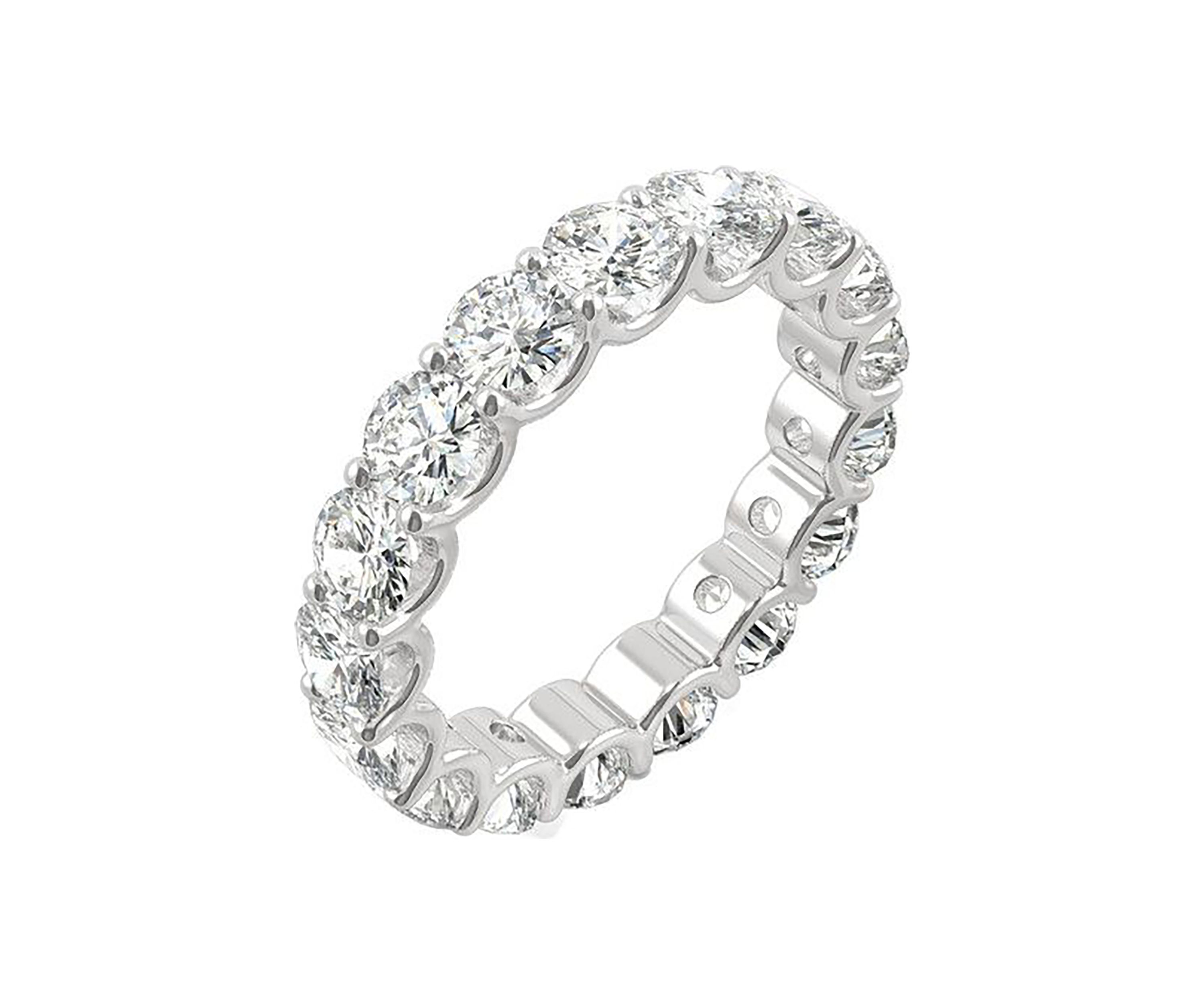 Charles & Colvard 3.91 ct. t.w. Lab Created Moissanite Round Eternity Band