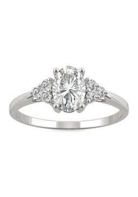 Charles & Colvard 1.02 Ct. T.w. Lab Created Moissanite Oval Engagement Ring