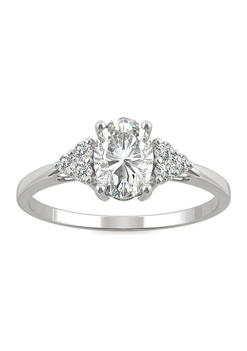 Charles & Colvard 1.02 ct. t.w. Lab Created Moissanite Oval Engagement Ring