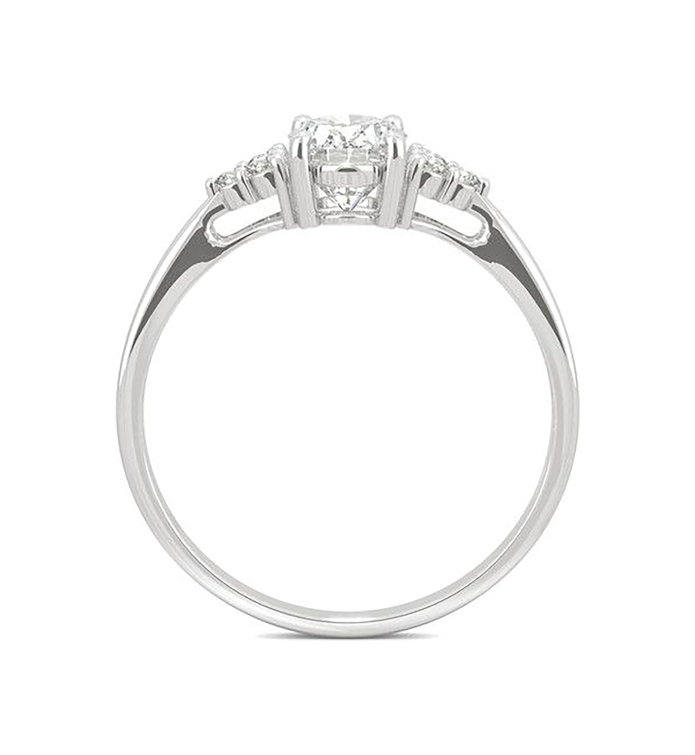 Charles & Colvard 1.02 ct. t.w. Lab Created Moissanite Oval Engagement Ring