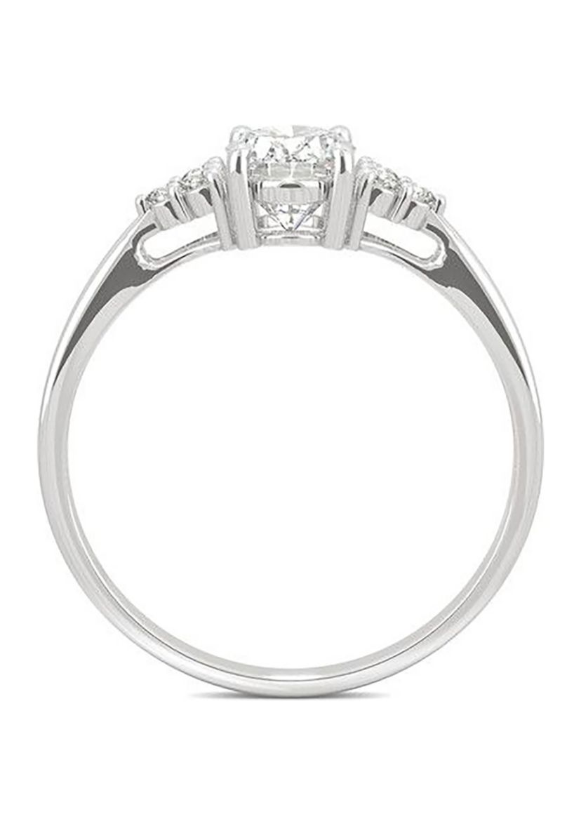 Charles & Colvard 1.02 ct. t.w. Lab Created Moissanite Oval Engagement Ring