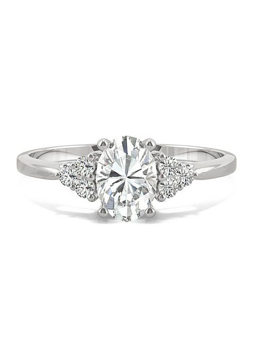 Charles & Colvard 1.02 ct. t.w. Lab Created Moissanite Oval Engagement Ring