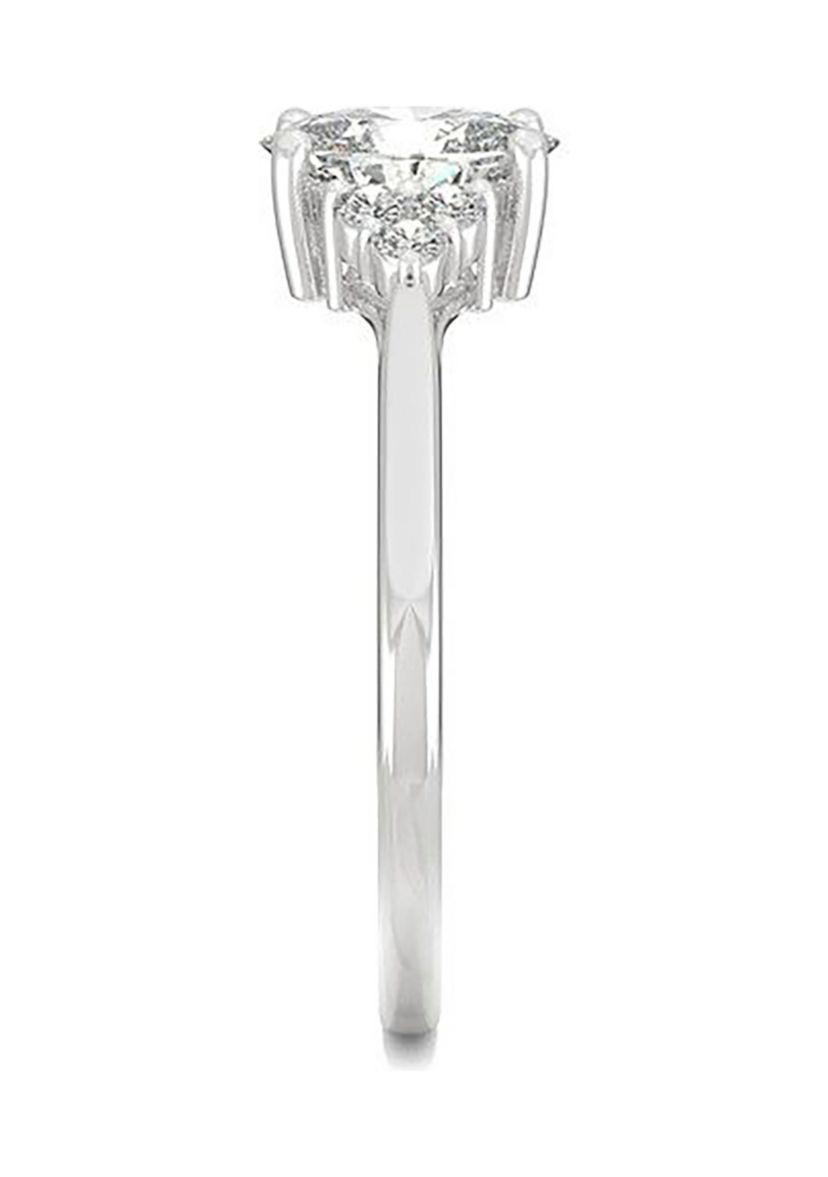 Charles & Colvard 1.02 ct. t.w. Lab Created Moissanite Oval Engagement Ring