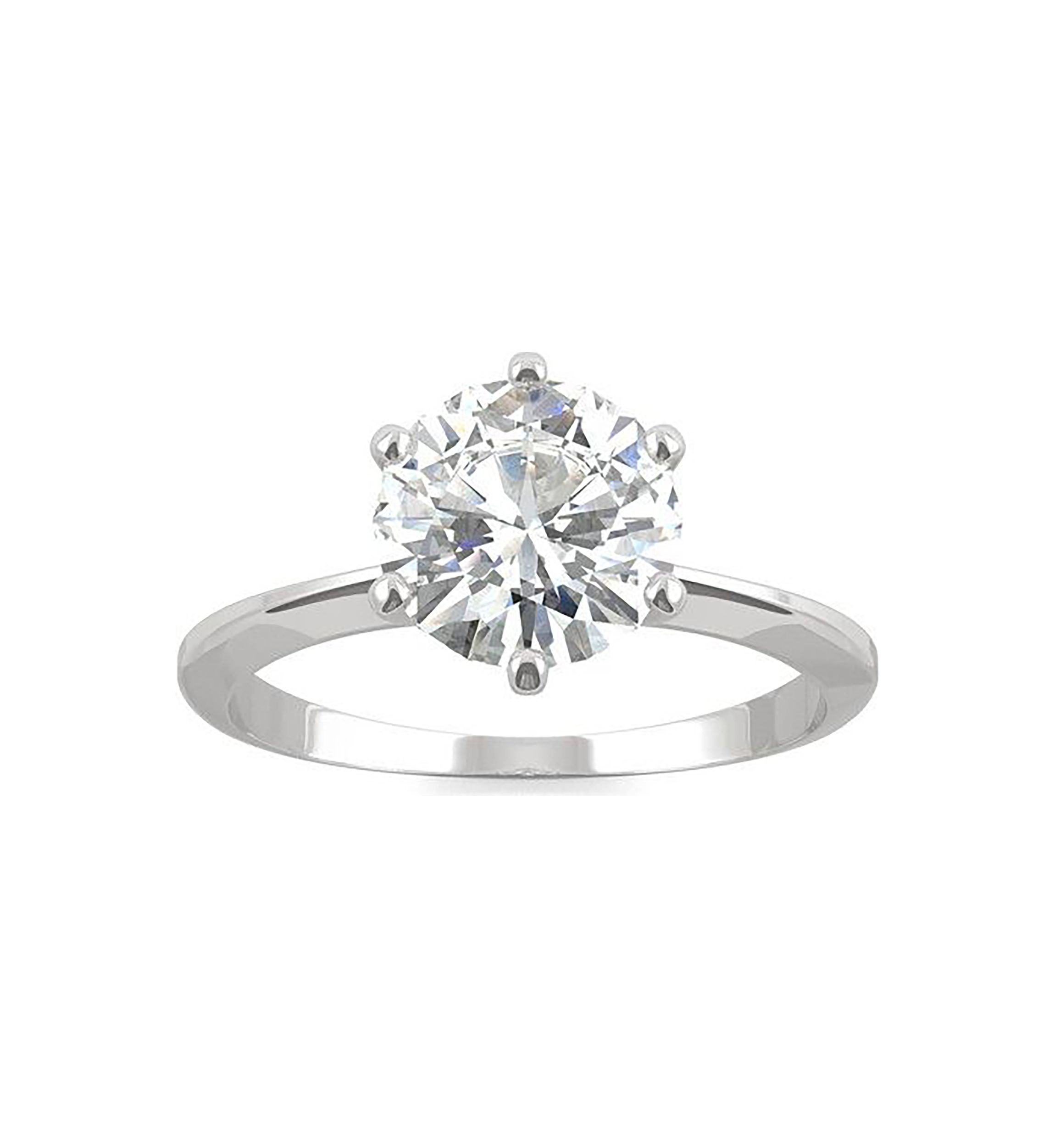 Charles & Colvard 1.9 ct. t.w. Lab Created Moissanite Round Solitaire Ring