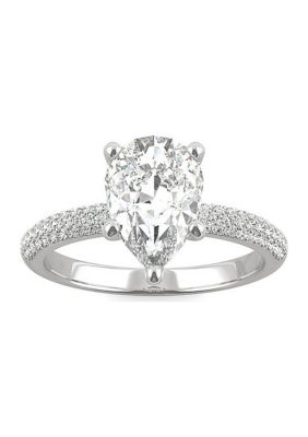 Charles & Colvard 2.31 Ct. T.w. Lab Created Moissanite Pear Engagement Ring