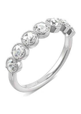 Charles & Colvard 0.42 ct. t.w. Lab Created Moissanite Rose Cut Anniversary Band