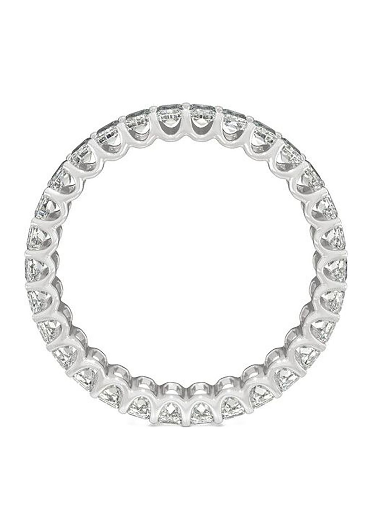 Charles & Colvard 3 ct. t.w. Lab Created Moissanite Emerald Eternity Band