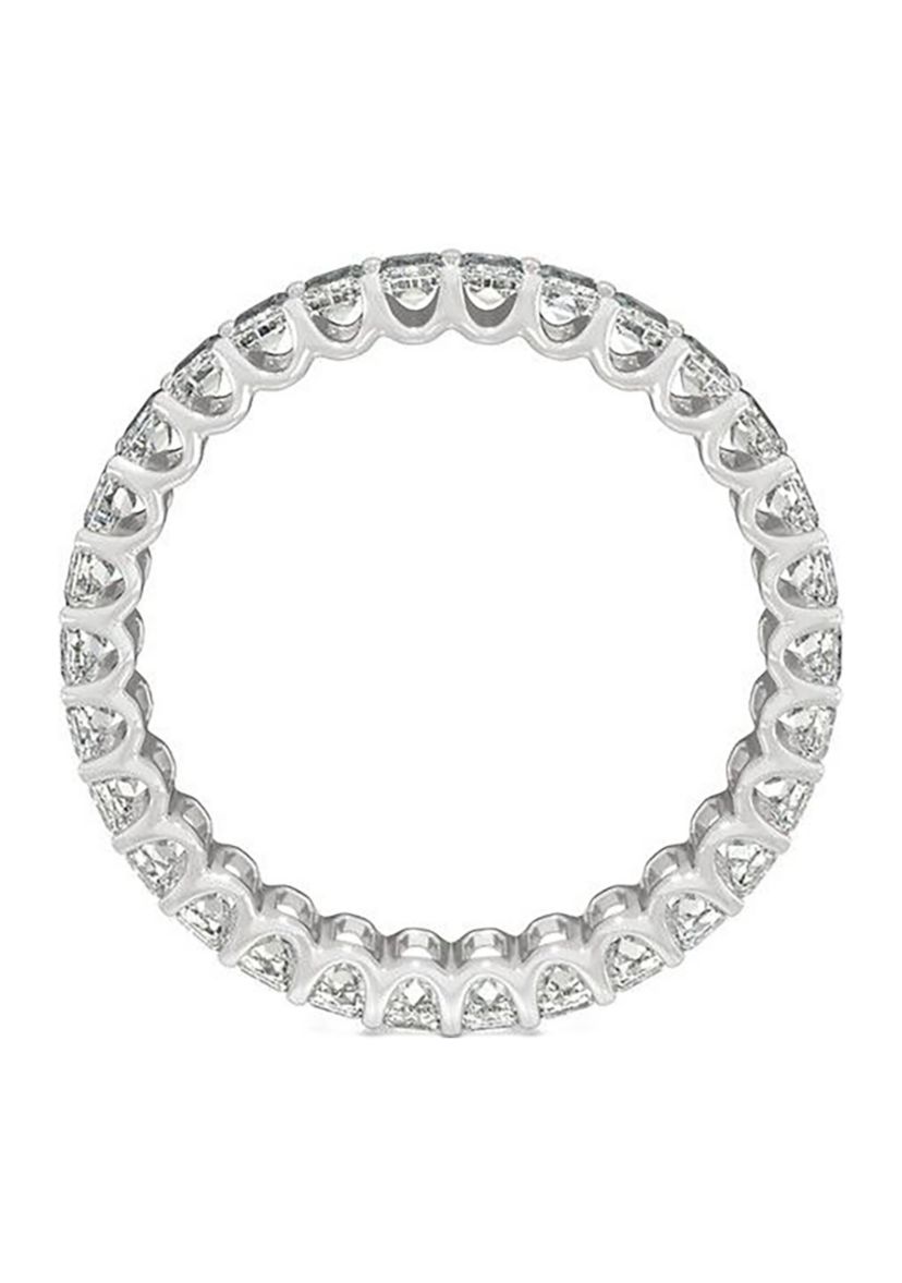 Charles & Colvard 3 ct. t.w. Lab Created Moissanite Emerald Eternity Band